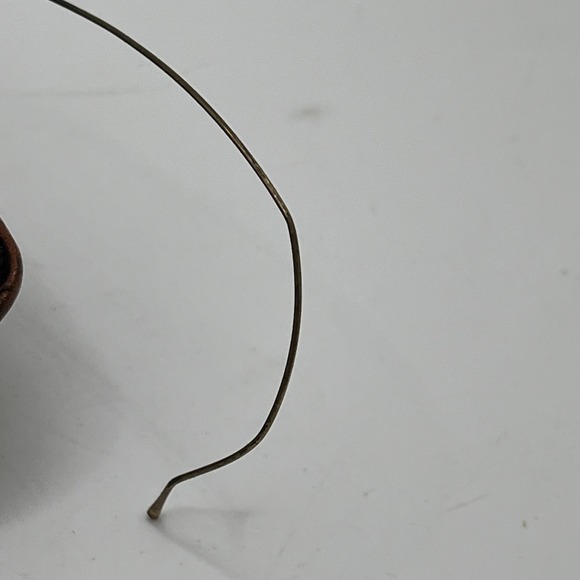 Antique‎ Wire Rim "Windsor" Spectacles Saddle Bridge Gold/ Brass Color with Case - Picture 9 of 16